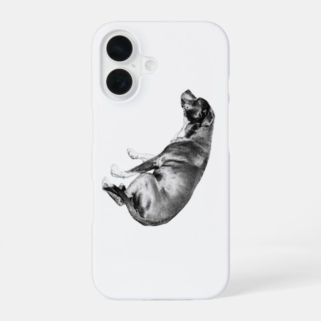Autumn Dog iPhone 16 Case (Back)