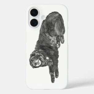 Autumn Dog Mug in Manga Dot Style iPhone 16 Case