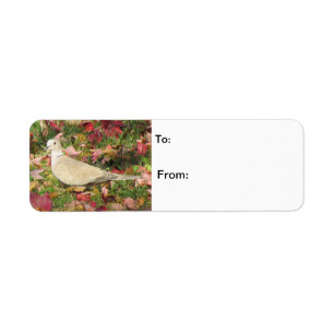 Autumn Dove Return Address Label