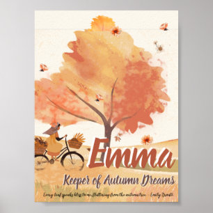 Autumn Dreams Girls – Personalised Art Poster