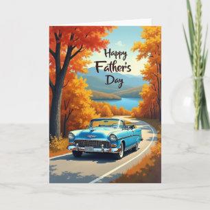 Autumn Drive Fathers Day Card
