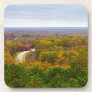 Autumn Drive Pano Coaster