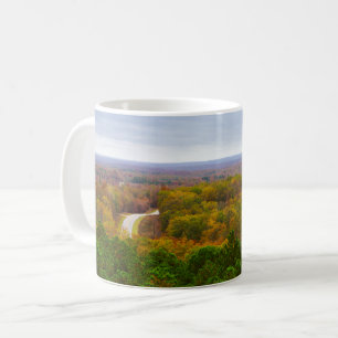 Autumn Drive Pano Coffee Mug