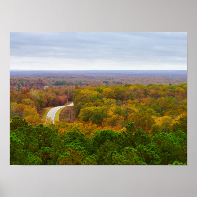 Autumn Drive Pano Poster (Front)