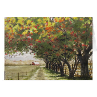 Autumn driveway