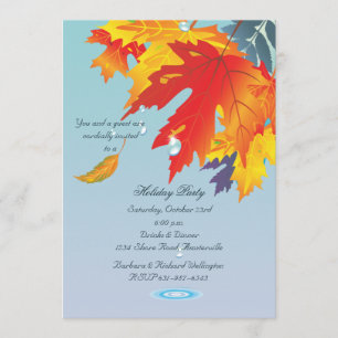 Autumn Drizzle Invitation