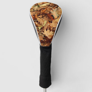 autumn, dry leaves golf head cover