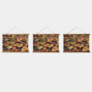 autumn, dry leaves hanging tapestry