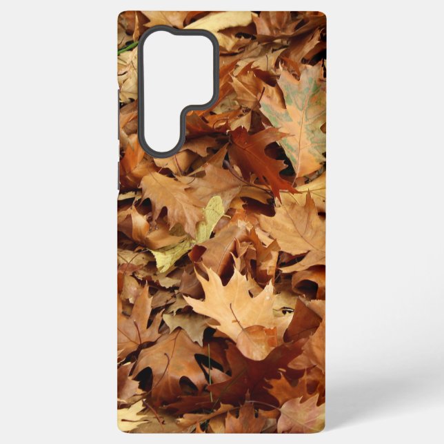 autumn, dry leaves samsung galaxy s22 ultra case (Back)