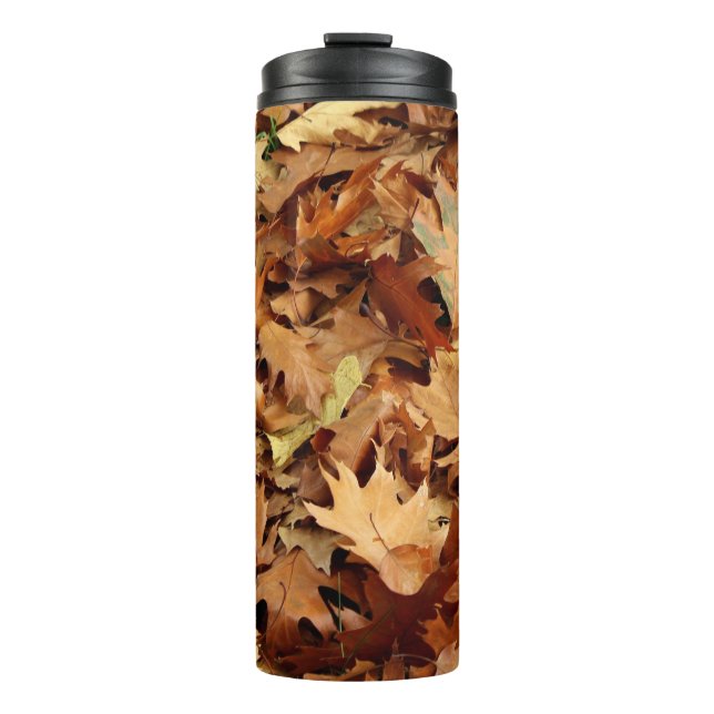 autumn, dry leaves thermal tumbler (Front)