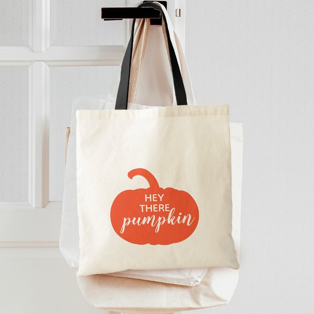 Autumn Dusty Orange Hey There Pumpkin Tote Bag (Autumn Dusty Orange Hey There Pumpkin Tote Bag)