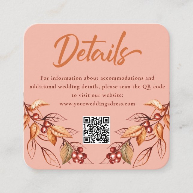 Autumn Earth tonne Terracotta Wedding Enclosure Ca (Front)