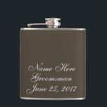 Autumn Earth Wedding Gift Hip Flask<br><div class="desc">Beautiful marble pattern with customisable text! Perfect gift for the Best Man, Father of the Bride, or all the Groomsmen!</div>