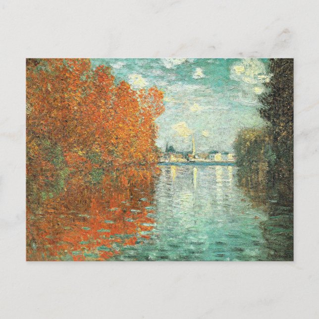 Autumn Effect at Argenteuil by Monet, Postcard (Front)