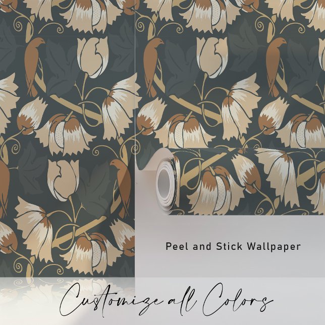 Autumn Elegance Birds & Vines Wallpaper (Creator Uploaded)