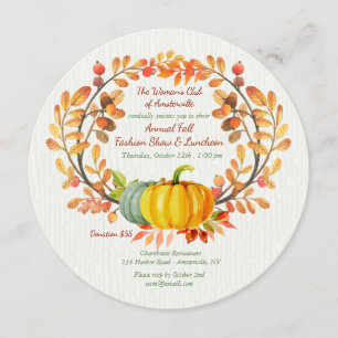 Autumn Elements Luncheon Invitation