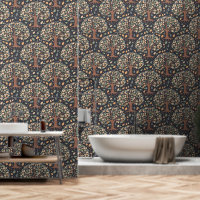Autumn Enchantment: Botanical Elegant Wallpaper