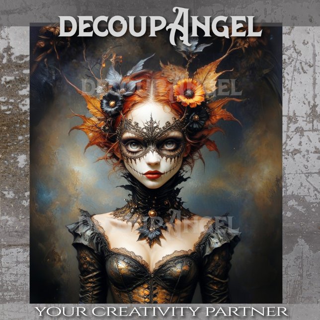 Autumn Enchantress – Gothic Whispers Decoupage Tissue Paper (Creator Uploaded)