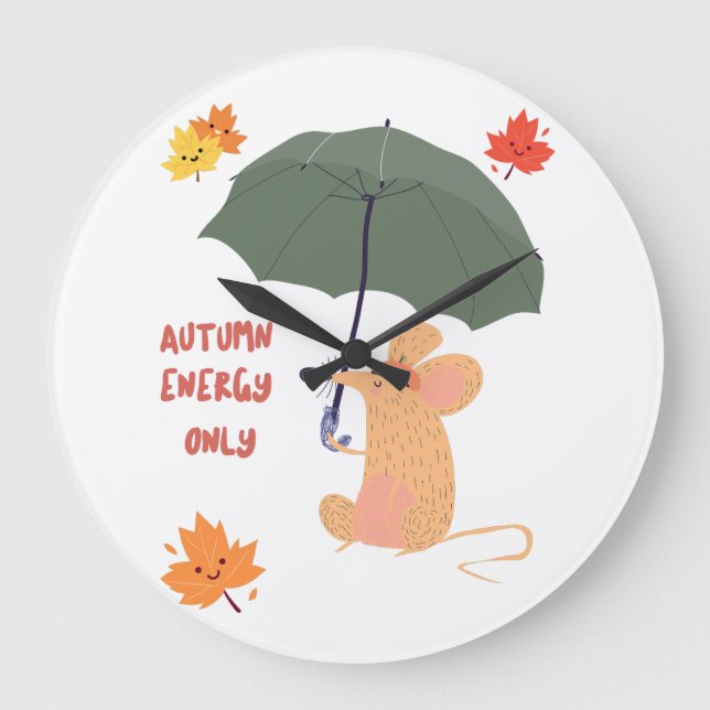 Autumn Energy Only  Large Clock (Front)