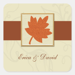 autumn envelope seal