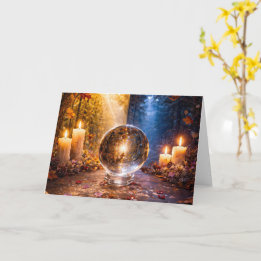 Autumn Equinox Mabon with Day and Night Balance  Card
