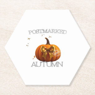 Autumn Essential T-Shirt Paper Coaster
