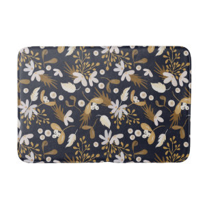 Autumn Evening Bloom Bath Mat