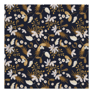 Autumn Evening Bloom Poster