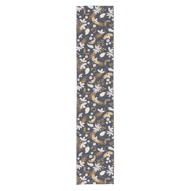 Autumn Evening Bloom Short Table Runner (Front)