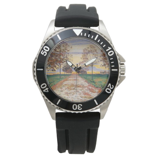 Autumn Evening (by Ferdinand Hodler) Watch (Front)