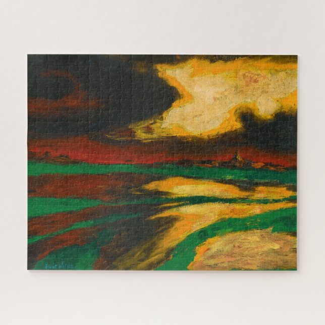 Autumn Evening | Emil Nolde | Jigsaw Puzzle (Horizontal)