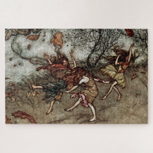 “Autumn Fairies” by Arthur Rackham Jigsaw Puzzle