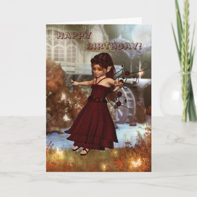 Autumn Fairy Card (Front)