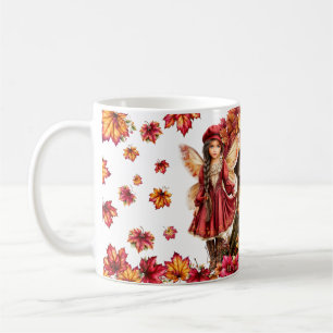 Autumn Fairy Cottage with Woodland Girls Coffee Mug