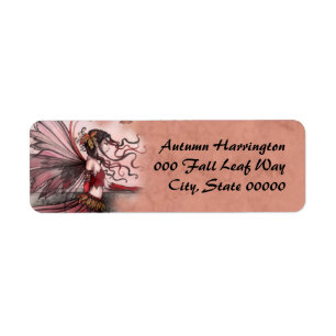 Autumn Fairy Fantasy Art Return Address Labels