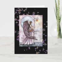 Autumn Fairy Greeting Card by Molly Harrison
