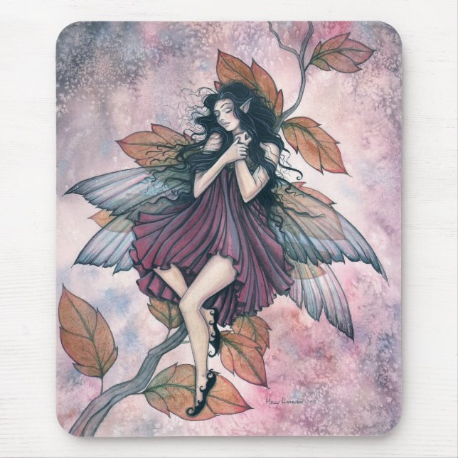 Autumn Fairy Mousepad by Molly Harrison (Front)