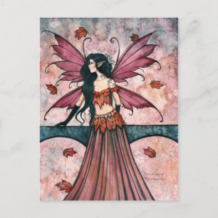 Autumn Fairy Postcard by Molly Harrison