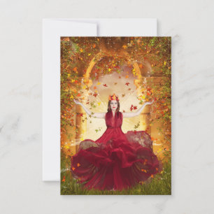 Autumn Fairy Thank You Card