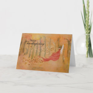 Autumn Fairy Thanksgiving Card