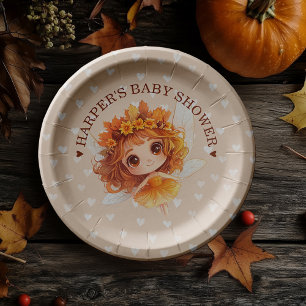 Autumn Fairy Woodland Paper Plate