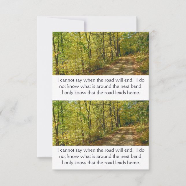 Autumn Faith Road Inspiration Card (Front)