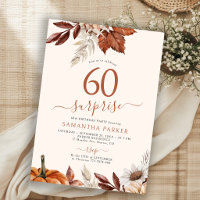 Autumn fall 60th birthday party