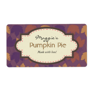 Autumn Fall Baking Labels