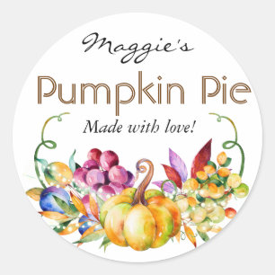 Autumn Fall Baking Pie or Jar Labels