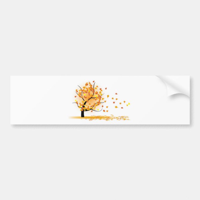 Autumn Fall Bumper Sticker (Front)