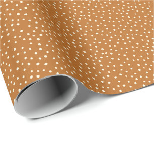 Autumn Fall colours Polka Dot Wrapping Paper