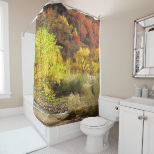 Autumn Fall Colours Zion NP USA Shower Curtain