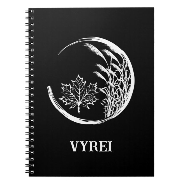 Autumn / Fall Crest Notebook (Front)