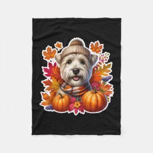 Autumn Fall Glen Of Imaal Terrier Ter Dog Owner Th Fleece Blanket